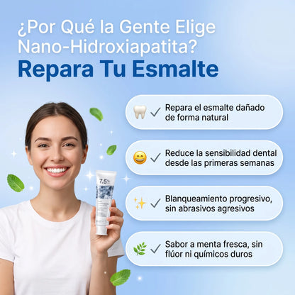 Repara Tu Esmalte — Crema Dental Nano-Hidroxiapatita 7.5% Sin Flúor