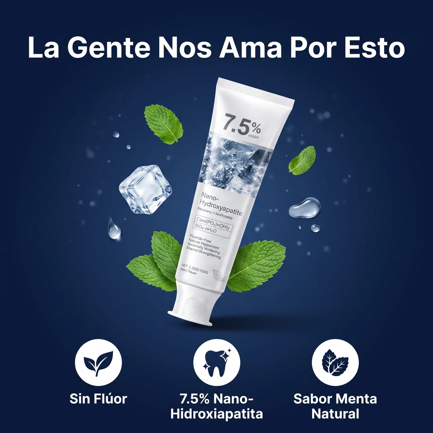 Repara Tu Esmalte — Crema Dental Nano-Hidroxiapatita 7.5% Sin Flúor